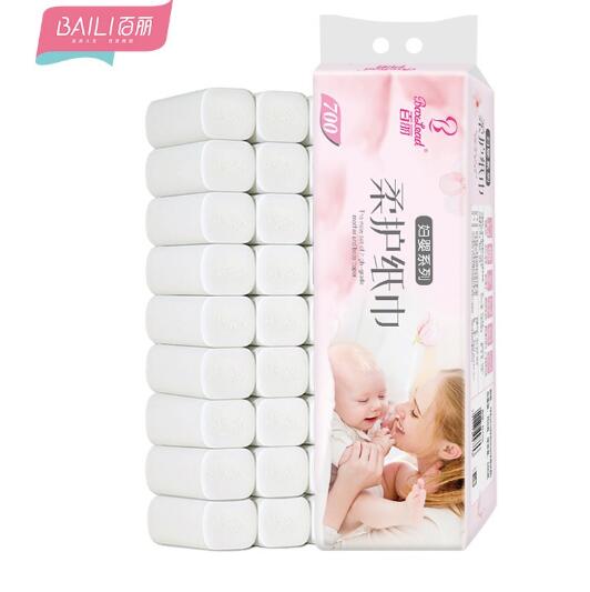 3.9元包邮哦！百丽卷纸 母婴系列 6层柔厚12卷