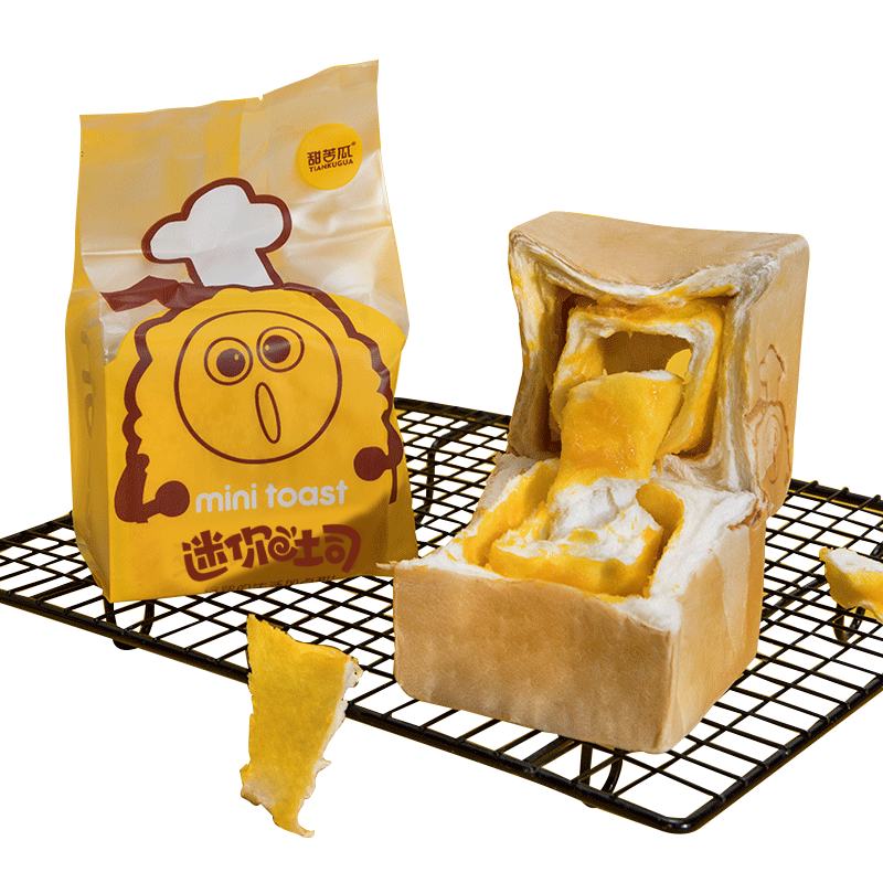 甜苦瓜咸蛋黄纯奶手撕面包