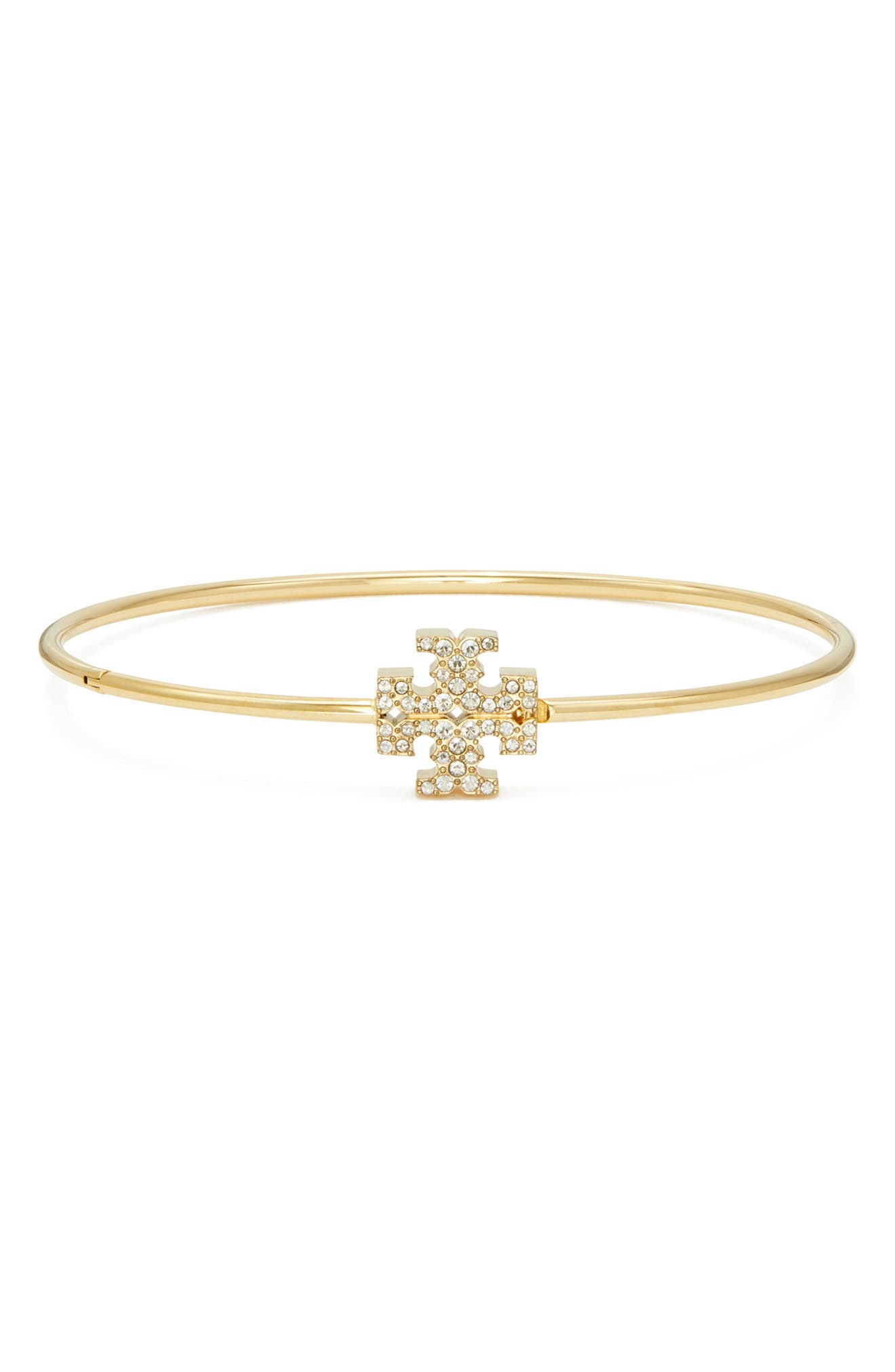 Tory Burch Eleanor Pavé Hinged Bangle