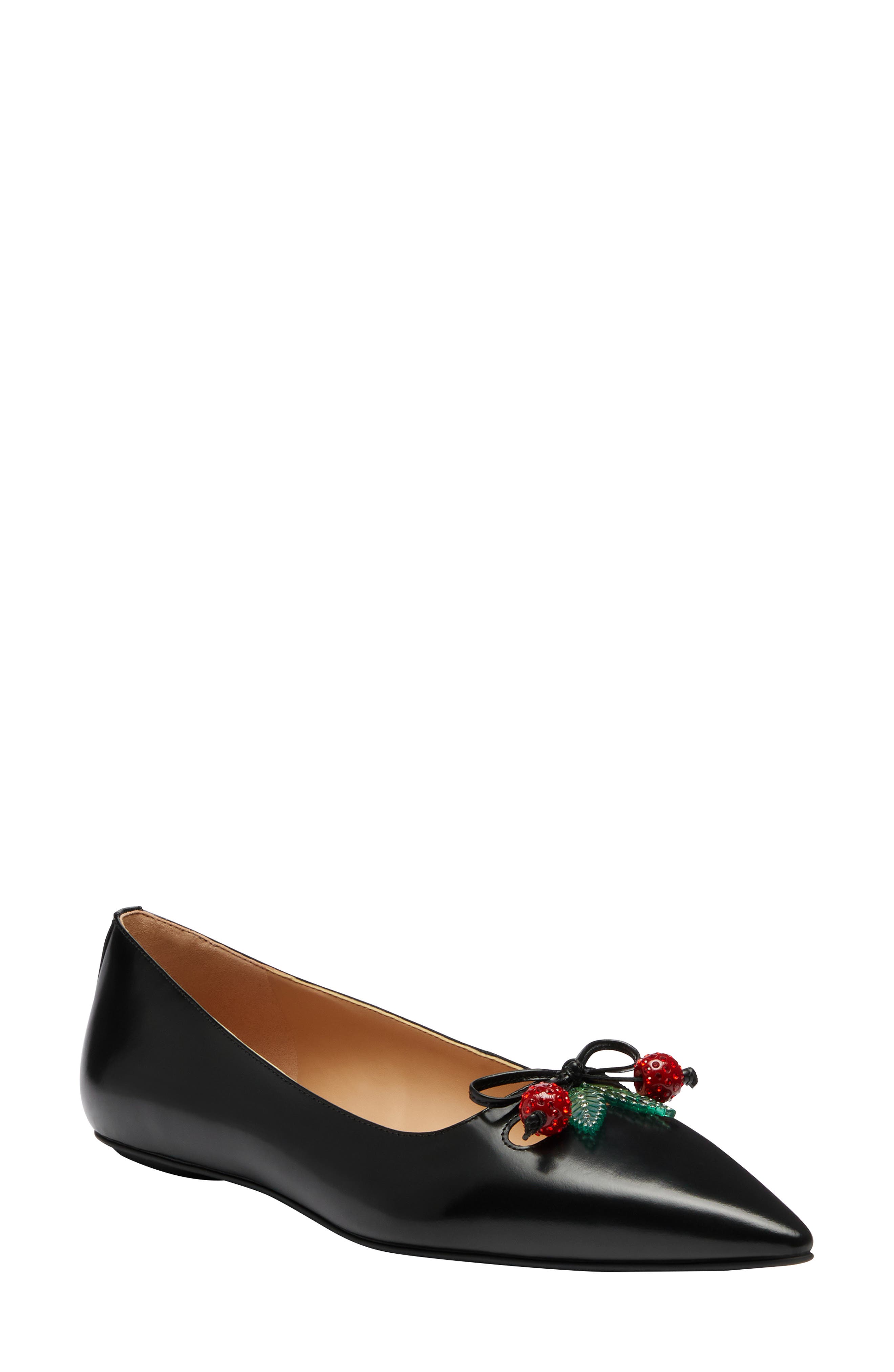 COACH Runway Cherry Pointed Toe Flat