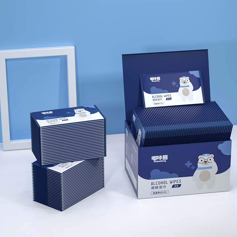 嘟咔熊酒精消毒湿巾50包