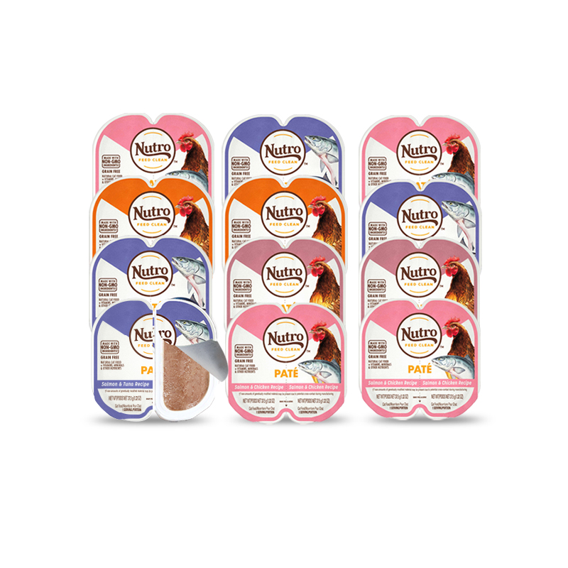 Nutro美士一分为二猫餐盒猫罐头75g*12盒