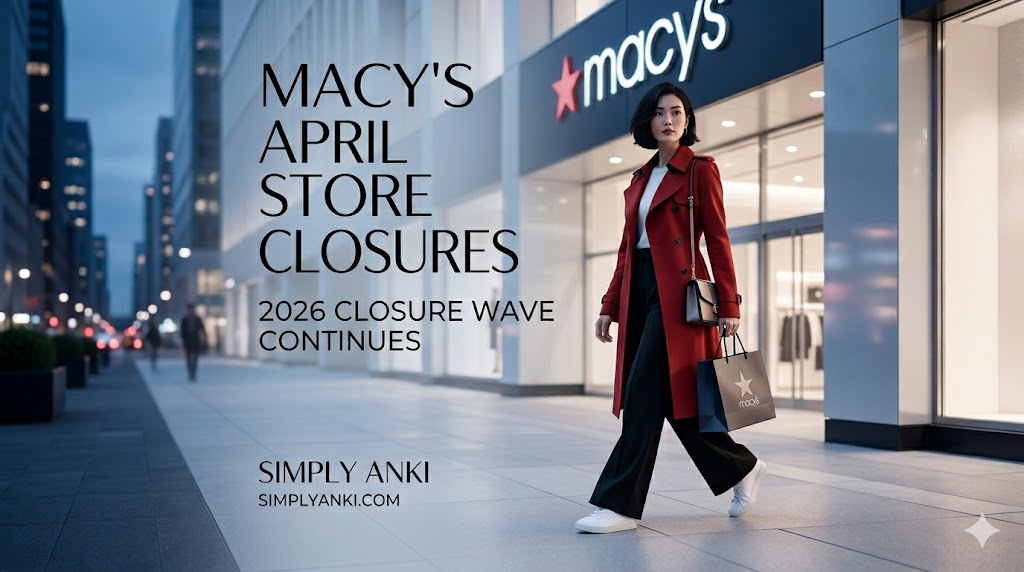 Macy's storefront sale signs and clearance event 2026