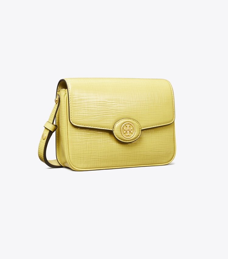TORY BURCH Robinson 拉丝皮革豆腐包 Butter Mint