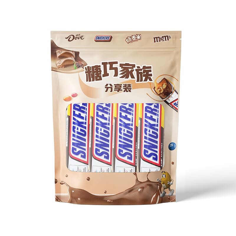 【京东好店】士力架（Snickers） 花生夹心巧克力51g*4条