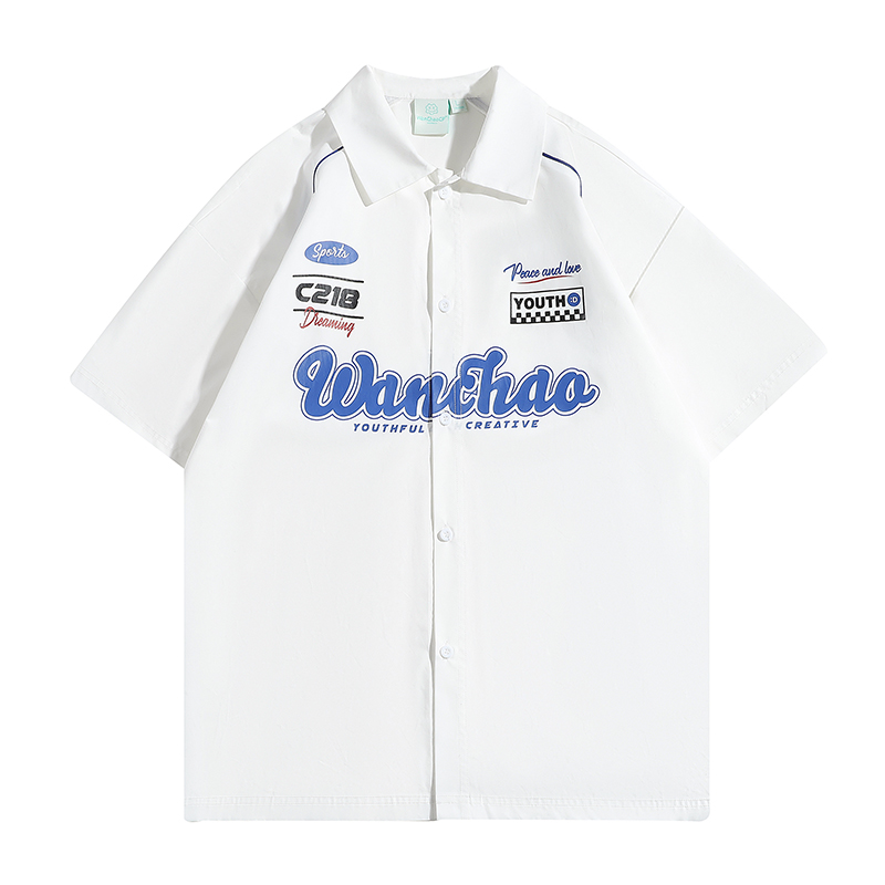 WANCHAOCP印花宽松衬衫