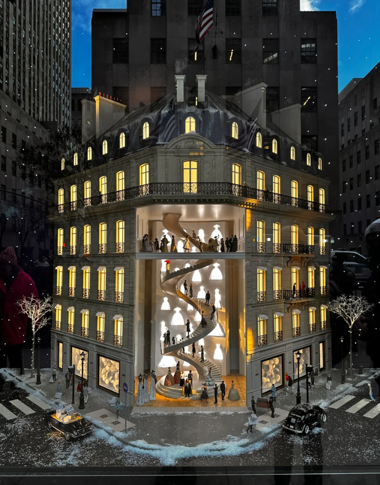Exterior shot of the iconic Saks Fifth Avenue flagship store on Fifth Avenue in New York City, demonstrating its luxury status.