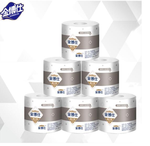 1.9包邮！金博仕卷纸卫生纸100g*10平纹空心卷