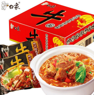 24.9元包邮！白象 大骨面24袋/箱