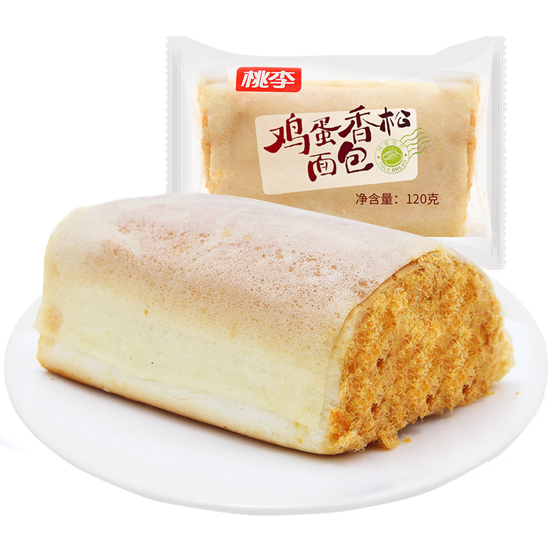 【桃李大牌！】酥软鸡蛋香松面包600g