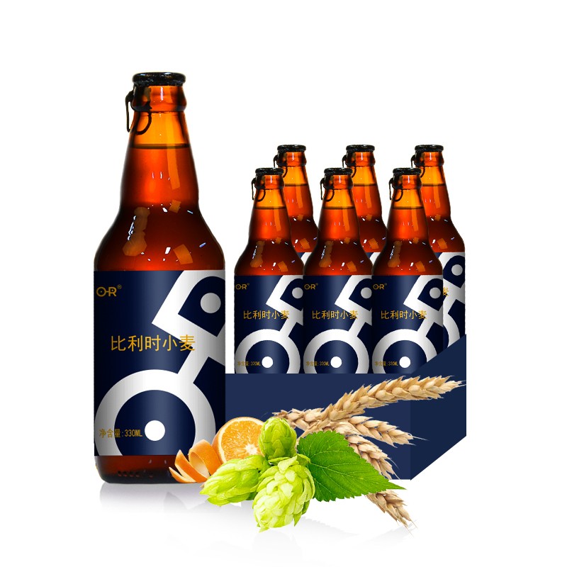 OR精酿啤酒比利时小麦国产精酿低度啤酒 330ml*6瓶/箱