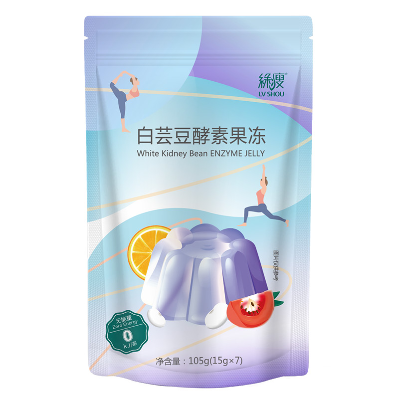 【绿瘦】白芸豆酵素果冻105g