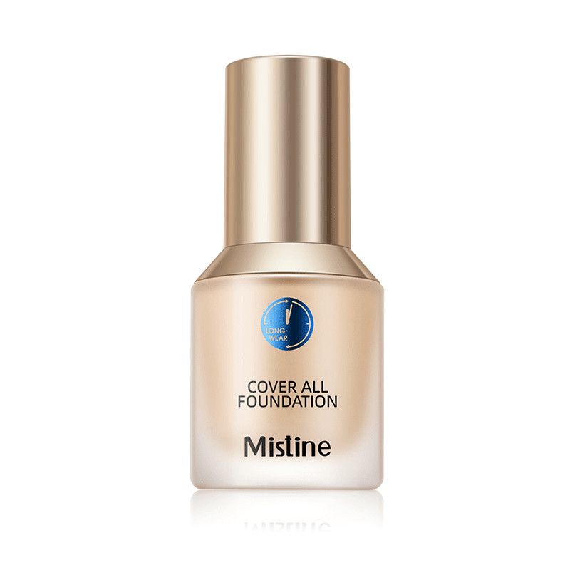 小蓝盾粉底液混干油皮保湿遮瑕持久