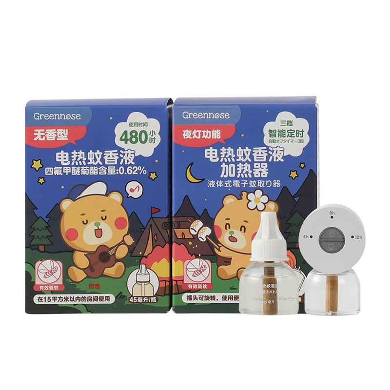 绿鼻子电热蚊香液1器+2液