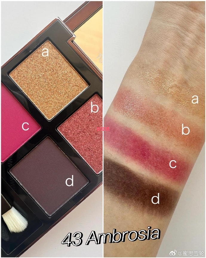TOM FORD 汤姆福特四色眼影#44 Dark Opulence #43 Ambrosia,23
