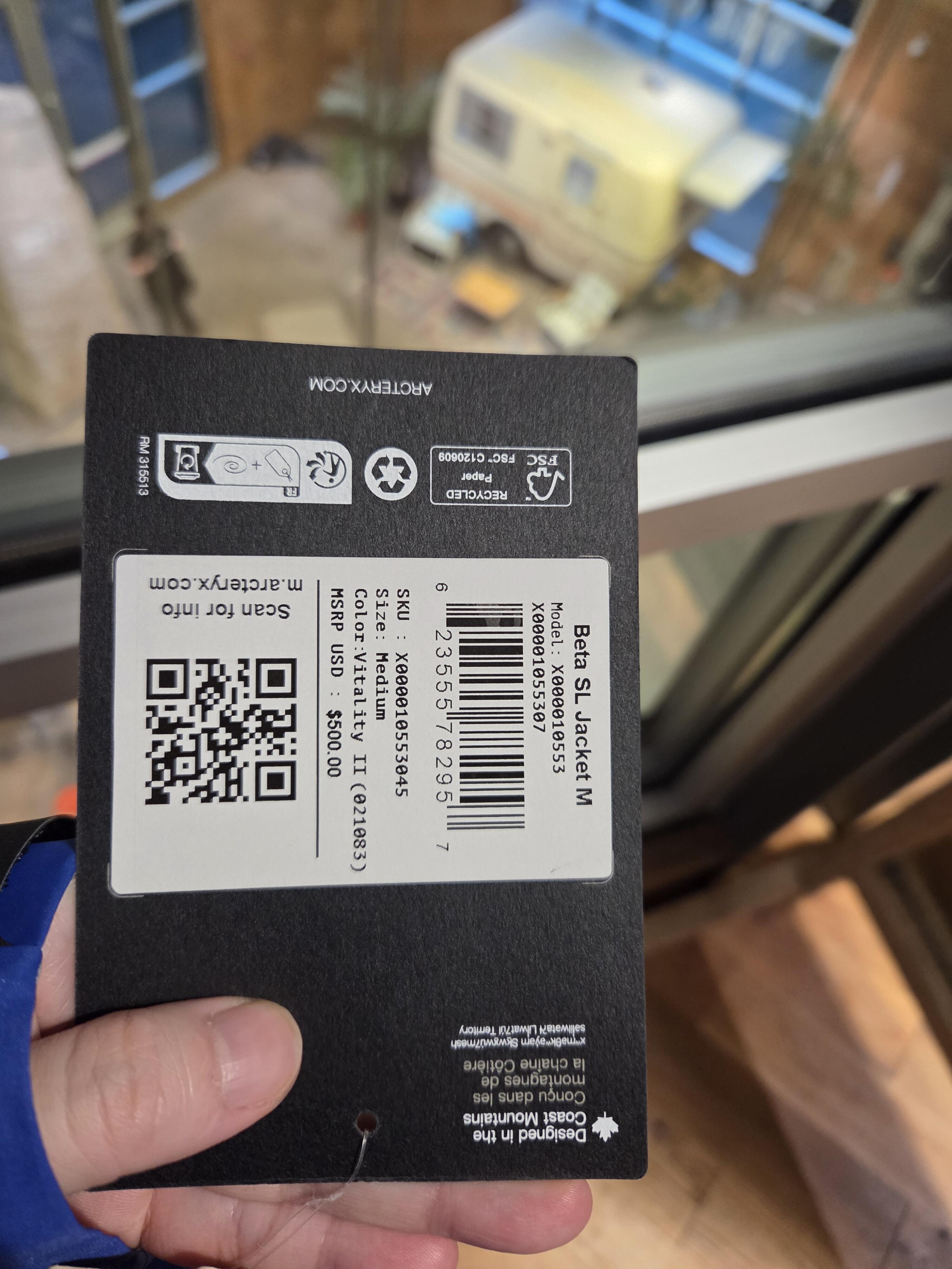 Women's Arc'teryx Beta AR Jacket sizing test
