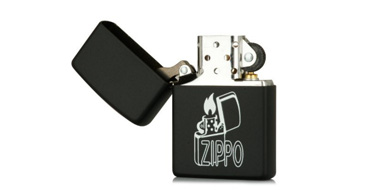 Zippo 芝宝 黑哑漆打火机+火石3盒+棉芯1盒+便携式油壶