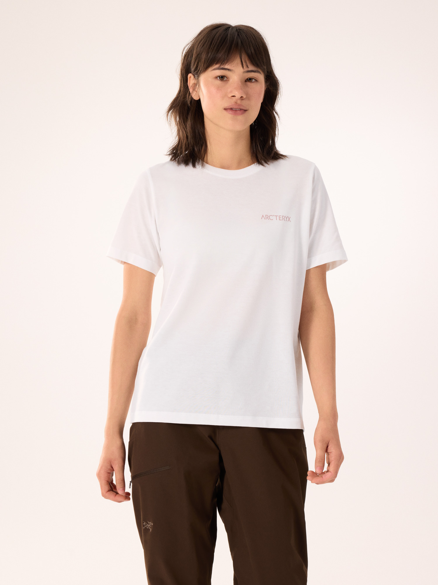 Arcteryx Kragg SL Cotton Blurred Bird Crew Shirt SS Women's
