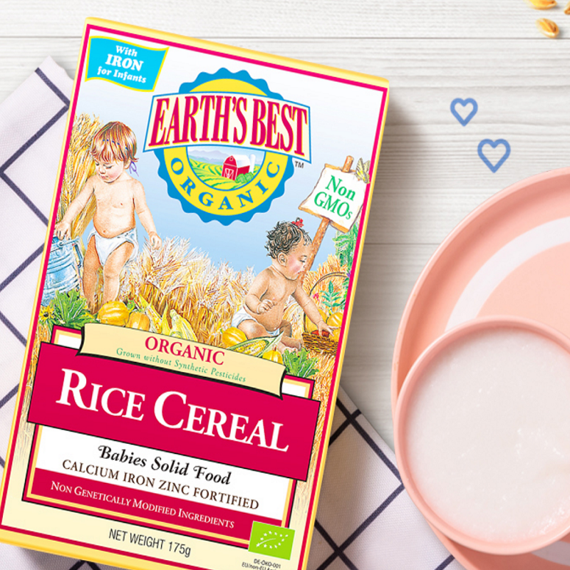 拍3件【爱思贝】婴幼儿有机原味高铁米粉