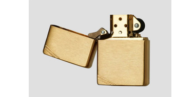 ZIPPO 芝宝 古典铜切角沙子240打火机