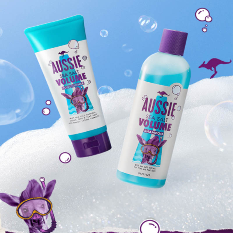 Aussie袋鼠海盐小蓝瓶洗头水