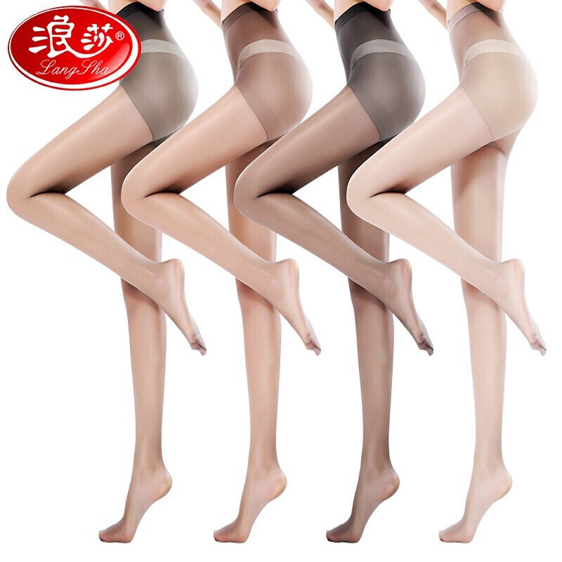 浪莎 4条装 春夏季连脚裤防勾丝