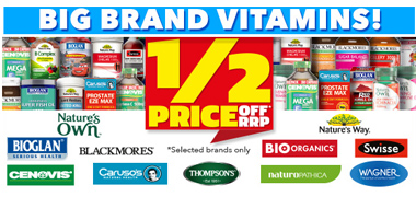 澳洲大药房Chemist Warehouse现有大多数品牌保健品、护肤品等5折热卖