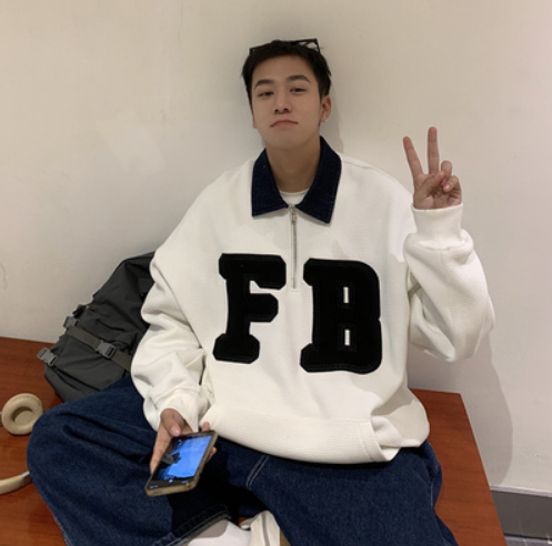 19.9元包邮！胖胖哥 男士宽松卫衣 