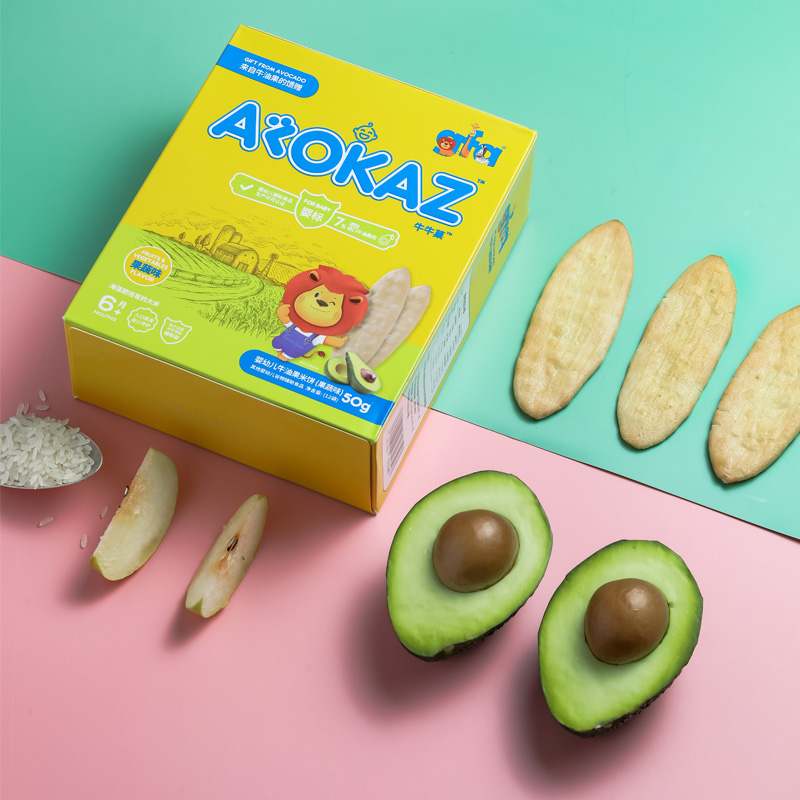 Africhain爱非瑞辰gfa牛油果米饼婴儿宝宝