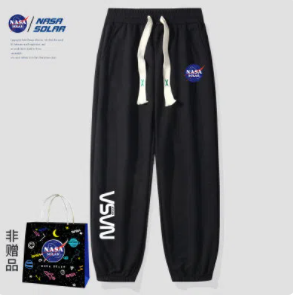 39.9元包邮！NASA·情侣懒庸束脚裤