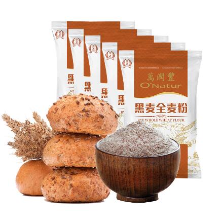 16.9元包邮！万润丰 家用全麦面粉5斤