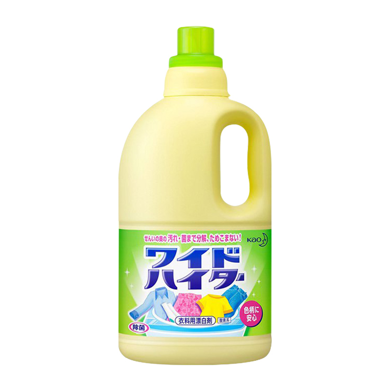 日本花王衣物彩漂剂漂白水花香1L