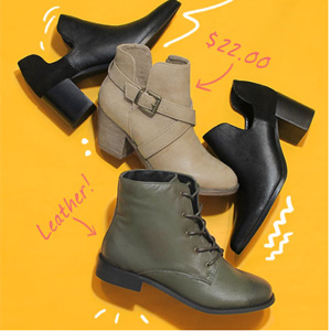 应季货！ShoeMetro现有各种短靴额外5折专场