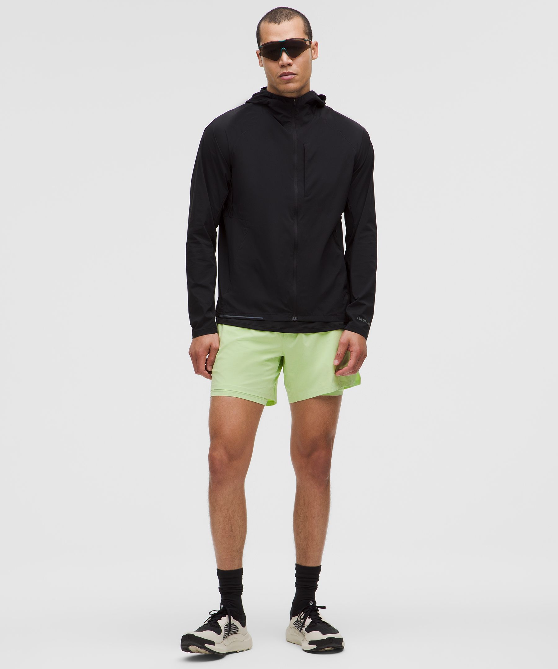 Lululemon Mile Maker Run Crew Ripstop Lined Short 6