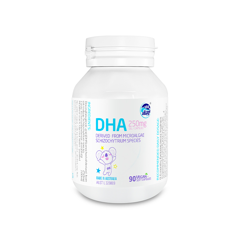 澳乐乳儿童DHA海藻油植物软胶囊90粒*2瓶