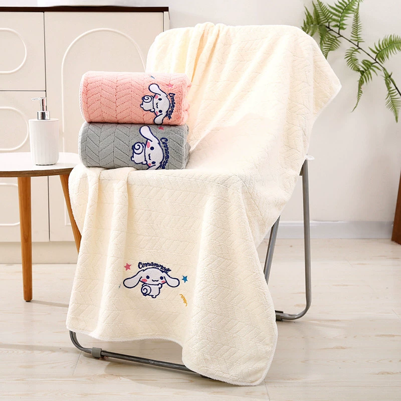 白玉狗7A母婴抗菌微粒绒浴巾 8.9元