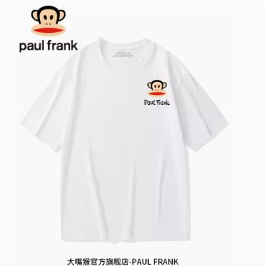 39.9元包邮！Paul Frank大嘴猴官旗 情侣款短袖T恤