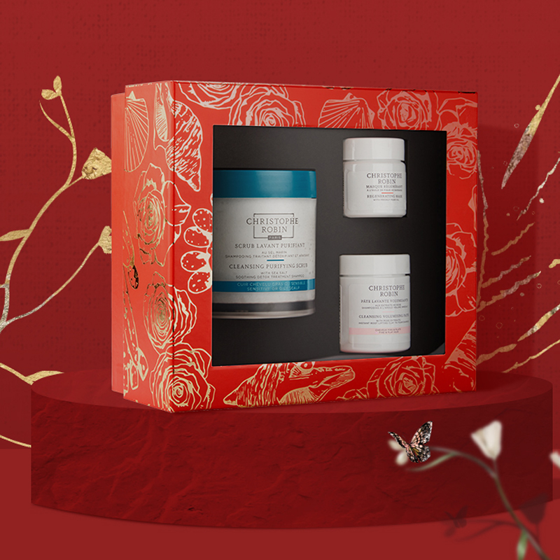 ChristopheRobin海盐头皮磨砂膏礼盒3件套