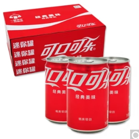 15.7元！可口可乐 Coca-Cola mini迷你罐含糖可乐200ml*12罐整箱