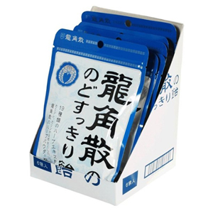 龙角散 止咳化痰润喉糖 薄荷味 88g*6袋