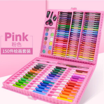 14.9元包邮！涩咪咪 150件套画画套装绘画工具