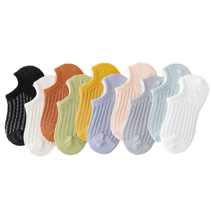 【签到】淘工厂夏天薄款袜子女士船袜3双装