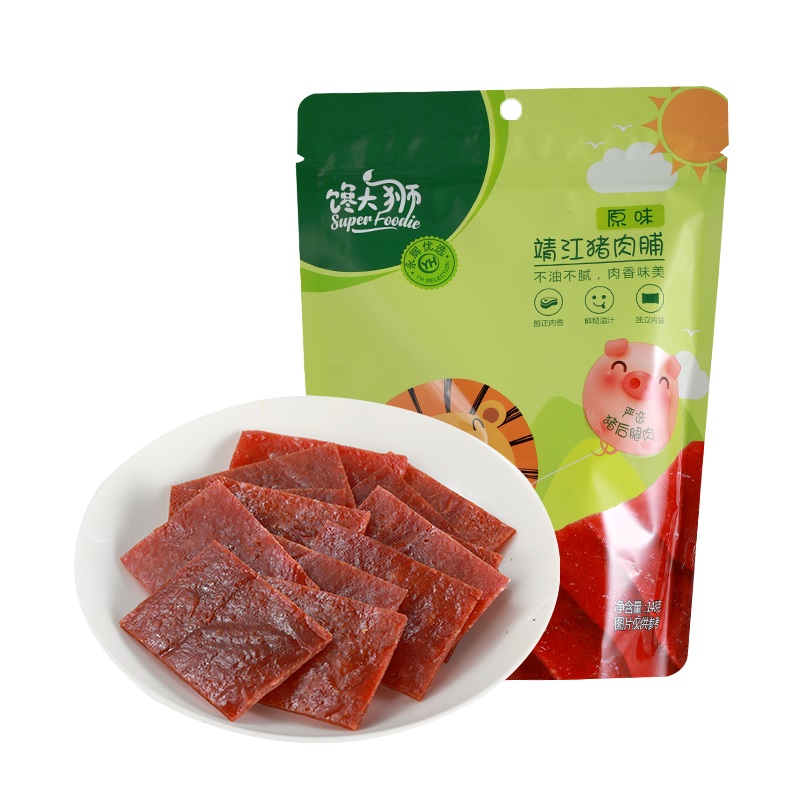 【馋大狮】靖江风味熟食猪肉脯200g*2