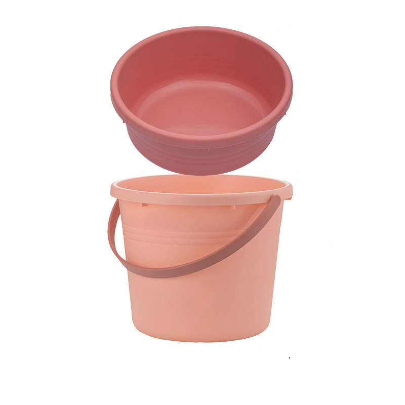 【茶花】加厚大号塑料盆+桶