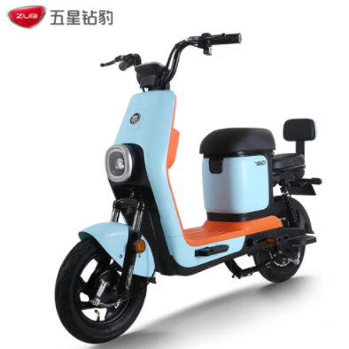 【6月6日】1499元包邮！五星钻豹 新国标电动车 TDT28Z 活力蓝