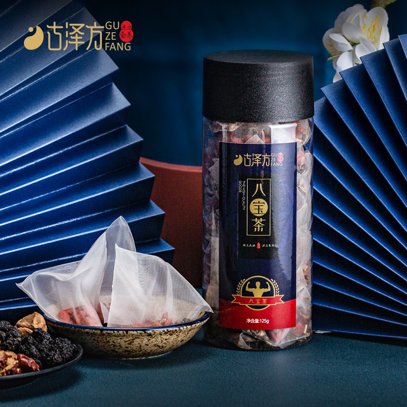 古泽方 八宝养生茶125g，拍两件34.85