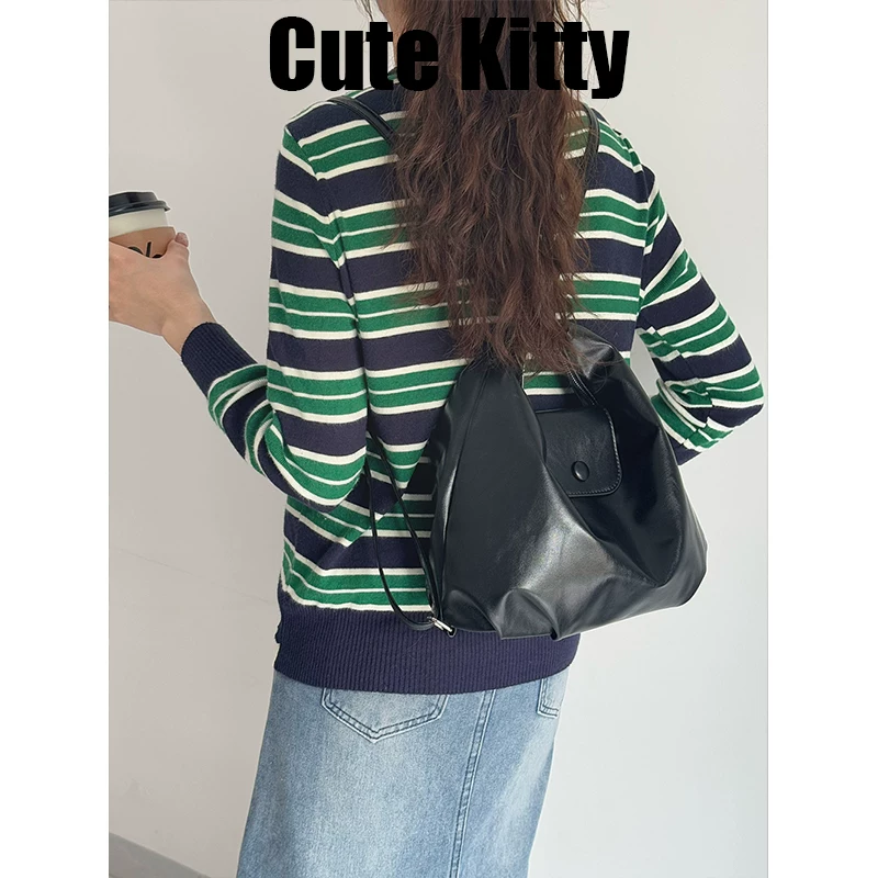 CuteKitty学院风托特包小方包