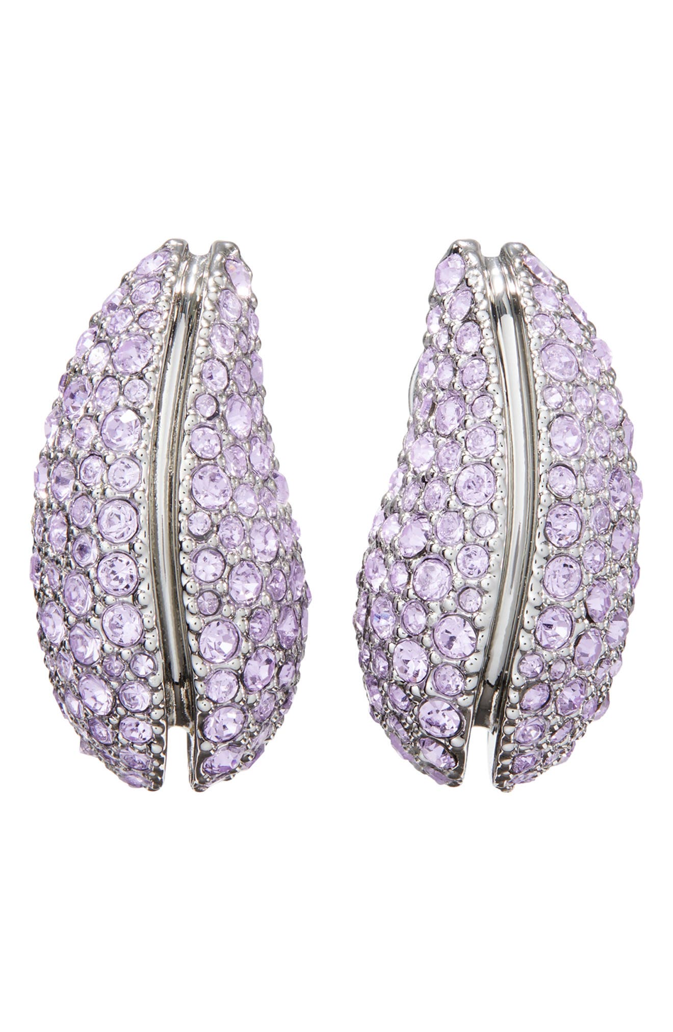 Tory Burch Pavé Wave Drop Earrings