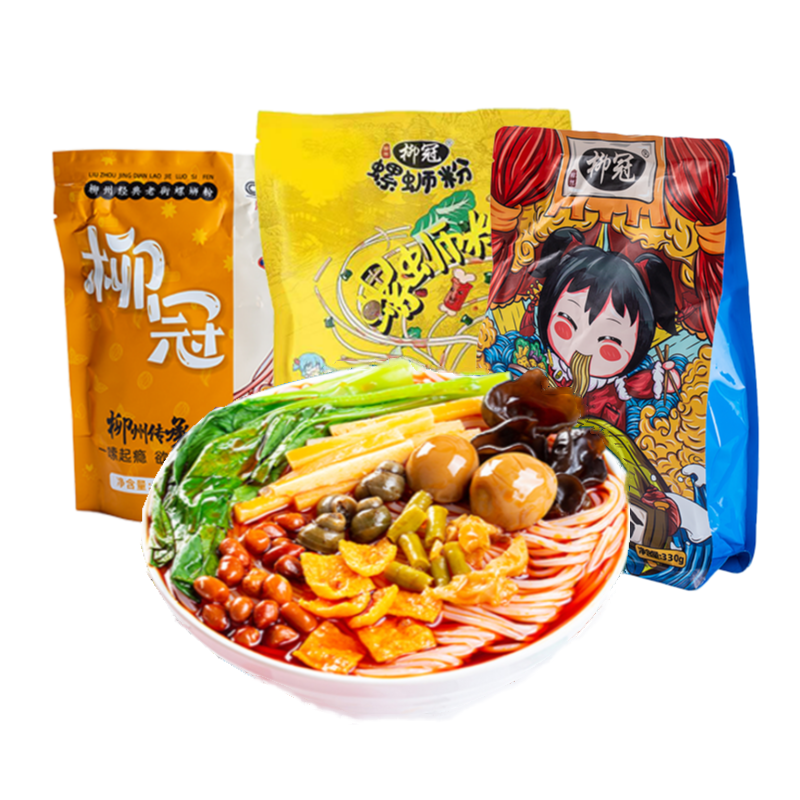首单6元！可签到！柳冠加辣螺蛳粉330g*5袋