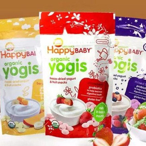 凑单品！Happy Baby禧贝有机水果溶豆组合（混合浆果+香蕉芒果+草莓味）